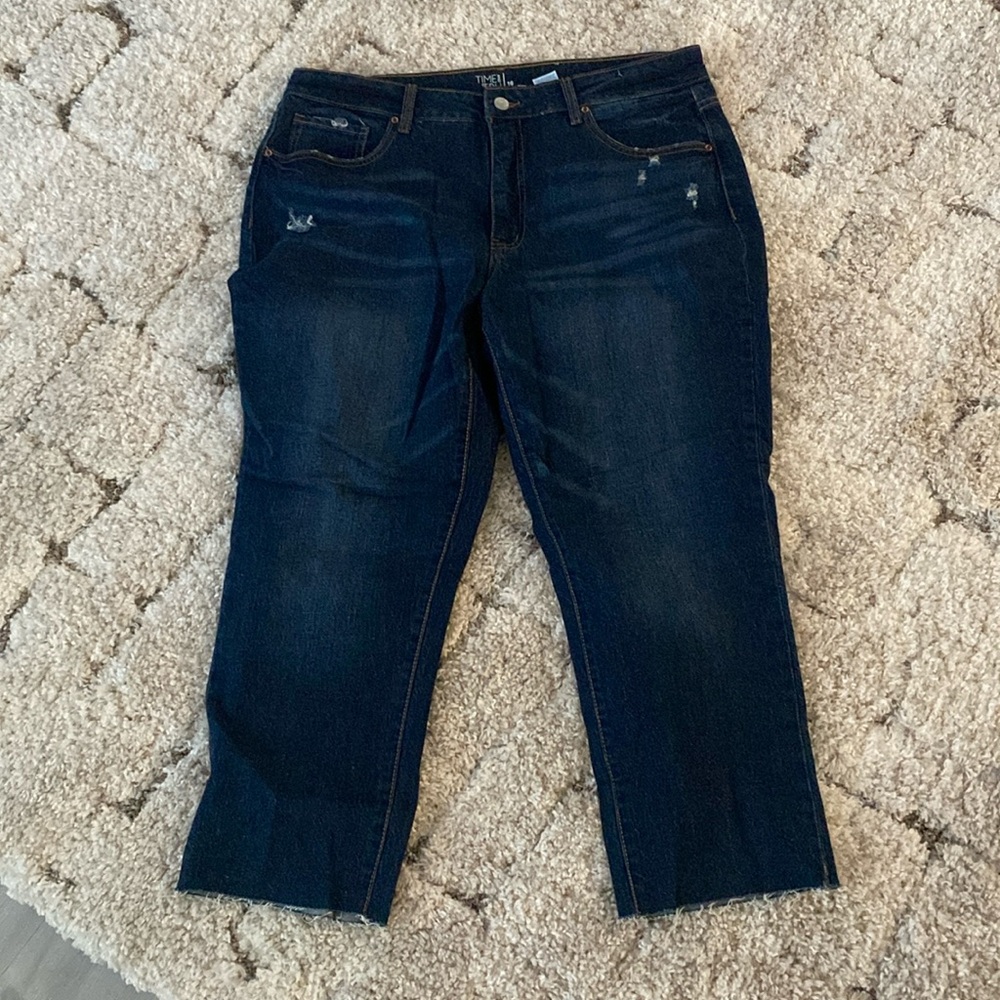 Ladies blue jeans